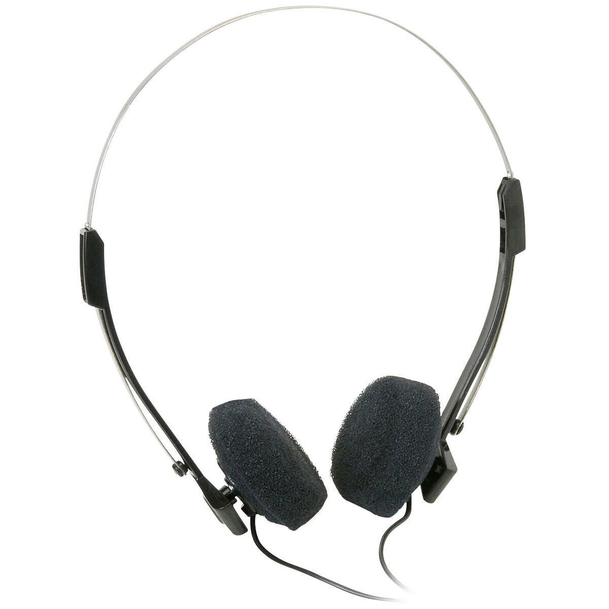Parts Express Mini Stereo Lightweight Headphones with 4 ft. Cord